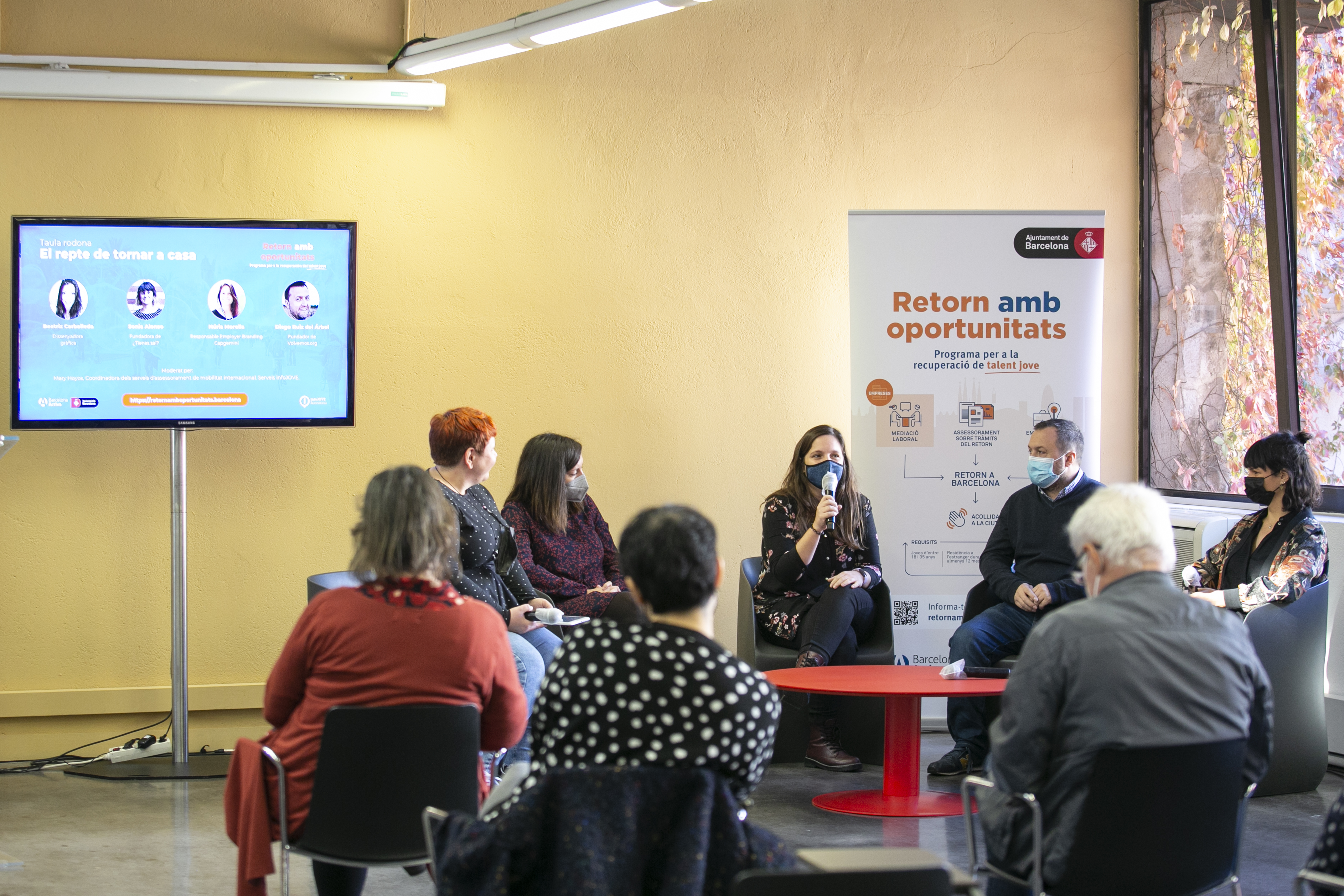 Una imagen de la presentación del programa 'Retorn amb oportunitats', en Noviembre de 2021