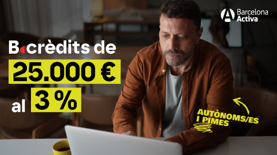 The program combines ICF and Avalis-backed loans with a municipal subsidy of €25,000 to reduce financial costs and facilitate up to 160 business projects in Barcelona.